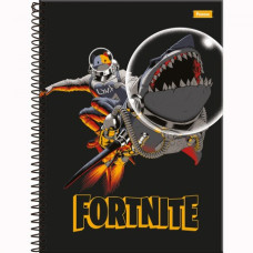 Caderno 160 Folhas 10 Matérias Capa Dura Fortnite Foroni