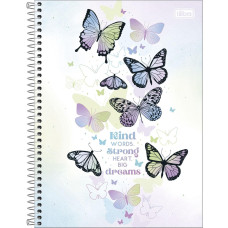 Caderno 80 Folhas 1 Matéria Capa Dura Daisy Tilibra