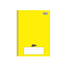 Caderno Brochura 1/4 48 Folhas Capa Dura Amarelo Tilibra