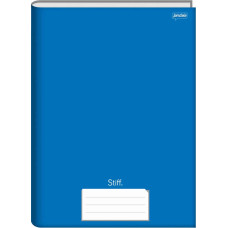 Caderno Brochura 1/4 48 Folhas Capa Dura Azul Jandaia