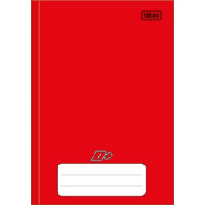 Caderno Brochura 1/4 48 Folhas Capa Dura Vermelho Jandaia