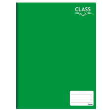 Caderno Brochura 1/4 96 Folhas Capa Dura Class Verde Foroni