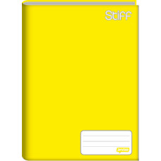 Caderno Brochura 1/4 96 Folhas Capa Dura Stiff Amarelo Jandaia