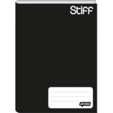 Caderno Brochura 1/4 48 Folhas Capa Dura Stiff Preto Jandaia