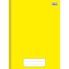 Caderno Brochura 80 Folhas Capa Dura Amarelo Tilibra