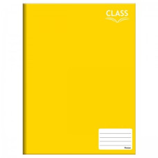 Caderno Brochura 96 Folhas Capa Dura Class Amarelo Foroni