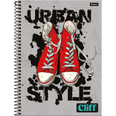 Caderno Universitário 160 Folhas 10x1 Capa Cliff Masculino Foroni