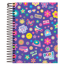 Caderno Universitário 200 Folhas 10x1 Capa Pop Collection Foroni