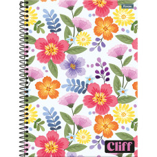 Caderno Universitário 80 Folhas 1x1 Capa Dura Cliff Feminino