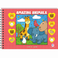 Livro de Colorir Amazing Animals Ciranda Cultural