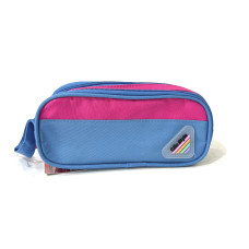 Estojo Escolar Duplo 21X9X6CM MF24048 Azul/Rosa Clio