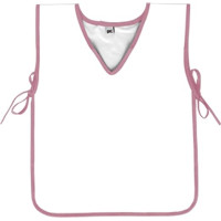 Avental Infantil Escolar Laminado sem Bolso Branco Rosa DAC Avental Infantil Escolar Laminado sem Bolso Branco Rosa DAC
