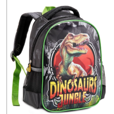 Mochila Escolar DL1513 Infantil Dinossauro Jungle Denlex