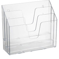 Organizador de Documentos Triplo Plástico Cristal 3055 Dello Organizador de Documentos Triplo Plástico Cristal 3055 Dello
