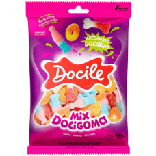 Bala Goma Mix Azedinhas e Docinhas 190G Docile Bala Goma Mix Azedinhas e Docinhas 190G Docile