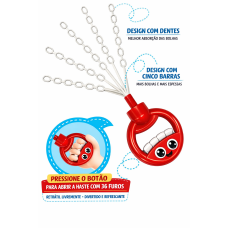 Bolha de Sabão Color Bubbles 150ml Haste Retrátil com Botão Dutetoys