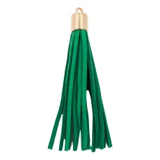 Tassel Pingente Franja de Camurça Verde 6cm 10 Unid Tassel Pingente Franja de Camurça Verde 6cm 10 Unid