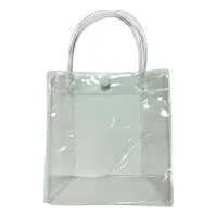 Sacola Reutilizável Transparente para Lembrancinhas 16x15x7cm
