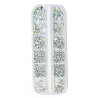 Estojo com Pedras Strass Furta Cor Estojo com Pedras Strass Furta Cor