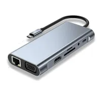 Adaptador Multifuncional TIPO-C 11 em 1 Shinka Adaptador Multifuncional TIPO-C 11 em 1 Shinka