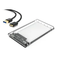 Case de HD SATA 2.5 Externo USB 3.0 Transparente LEY-2294 Lehmox Case de HD SATA 2.5 Externo USB 3.0 Transparente LEY-2294 Lehmox