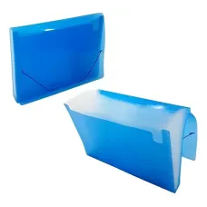 Pasta Sanfonada A4 31 Divisórias Azul Polibras Pasta Sanfonada A4 31 Divisórias Azul Polibras
