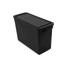 Caixa Organizadora Multiuso com Tampa para Pasta Suspensa e Objetos 433x180x275mm Preta Maxcril Caixa Organizadora Multiuso com Tampa para Pasta Suspensa e Objetos 433x180x275mm Preta Maxcril
