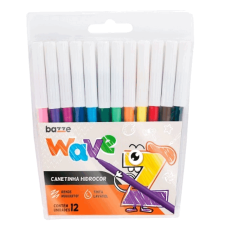 Canetinhas Hidrográficas 12 Cores Ponta Fina Wave Bazze Canetinhas Hidrográficas 12 Cores Ponta Fina Wave Bazze