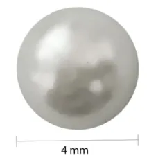 Pedra Pérola 4mm Branco 17g Make+