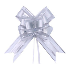 Laço Fácil G 32mmx47cm Luxo Prata 5 Unidades Make+