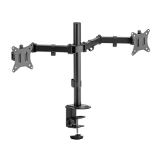 Suporte de mesa para dois monitores articulado 17" a 32" até 9+9Kg VESA Tri-Articulado FK445S Fortrek Suporte de mesa para dois monitores articulado 17" a 32" até 9+9Kg VESA Tri-Articulado FK445S Fortrek