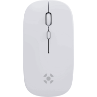 Mouse Óptico Wireless Bluetooth 5.0 Recarregável USB-C Slim MS14 Branco Fortrek Mouse Óptico Wireless Bluetooth 5.0 Recarregável USB-C Slim MS14 Branco Fortrek