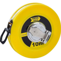 Trena fita de fibra em estojo de PVC 10m x 13mm 8004 Fertak Trena fita de fibra em estojo de PVC 10m x 13mm 8004 Fertak