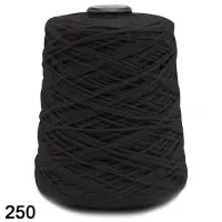Barbante Fio 8 600g Cor 250 Preto 457 Metros EuroRoma