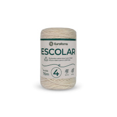 Barbante Fio 4 Cor 656 Branco 76 Metros EuroRoma Barbante Fio 4 Cor 656 Branco 76 Metros EuroRoma