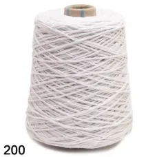 Barbante Fio 8 600g Cor 200 Branco 457 Metros EuroRoma Barbante Fio 8 600g Cor 200 Branco 457 Metros EuroRoma