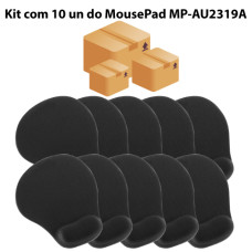 Kit com 10 un Mouse Pad com Apoio Ergonômico em Gel MP-AU2319A Exbom