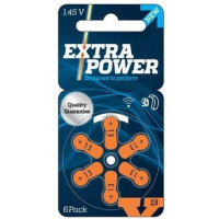 Bateria Pilha 13 PR48 para Aparelho Auditivo Extra Power 6 Unidades