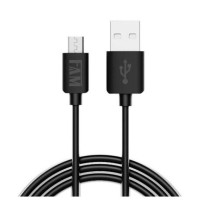 Cabo de Celular Micro USB V8 2m 2.1a Preto FCA-X820 FAM