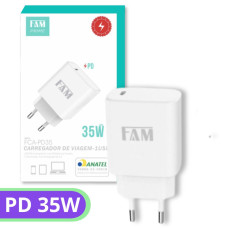 Carregador Fonte Tomada Tipo-C 35W FCA-PD35 Fam