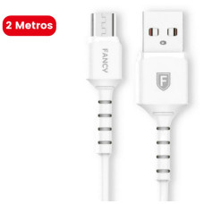 Cabo Usb Para V8 Branco 2M Fc20V Fancy Cabo Usb Para V8 Branco 2M Fc20V Fancy