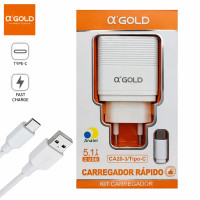Carregador Turbo 2 Usb 5.1a CA20-3 A'Gold