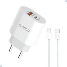Carregador Fonte Tomada Usb-C 9.1A Turbo Ca42-3 O'Gold Carregador Fonte Tomada Usb-C 9.1A Turbo Ca42-3 O'Gold