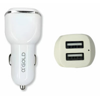 Carregador Veicular 3.41 15W 2 Usb CJ11-1 A' Gold