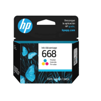 Cartucho HP 668 Colorido Original 7FP36VL – 3ml