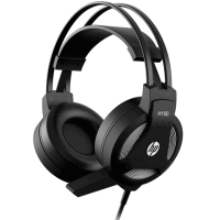 Headset com Microfone Gaming H100 Preto HP