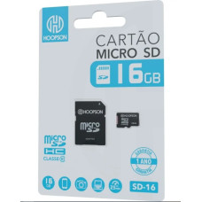 Cartão de Memória 16Gb Hoopson + Adaptador SD-16 Cartão de Memória 16Gb Hoopson + Adaptador SD-16