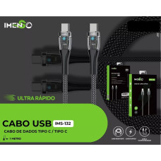 Cabo Usb-C Para Usb-C Preto 1M 60W Ims-132 Imenso