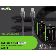 Cabo Usb-C Para Usb-C Preto 2M 60W Ims-132A Imenso