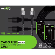 Cabo Usb-C Para Usb-C Preto 2M 60W Ims-140A Imenso